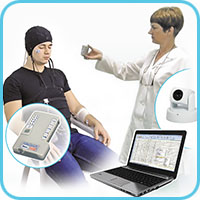Telemetric EEG registration with photostimulation
