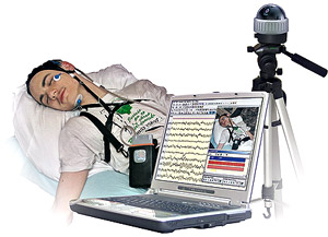 Long-term EEG-videomonitoring (Portable set)